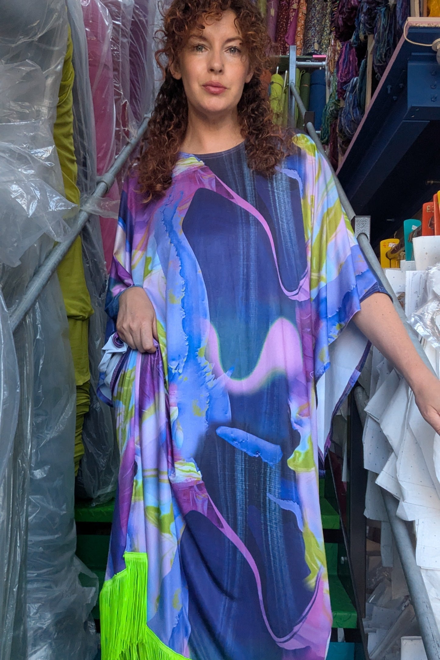 Acid Ink Drop Kaftan