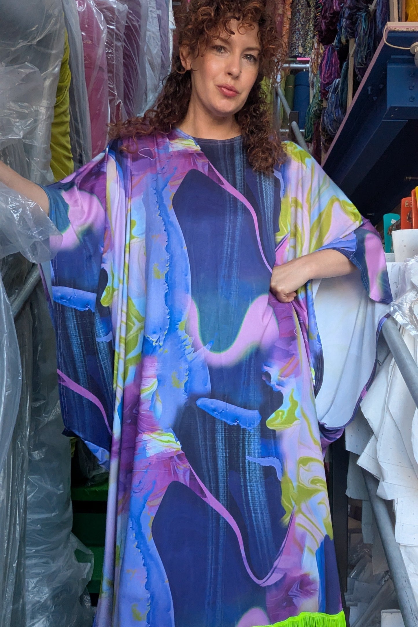 Acid Ink Drop Kaftan