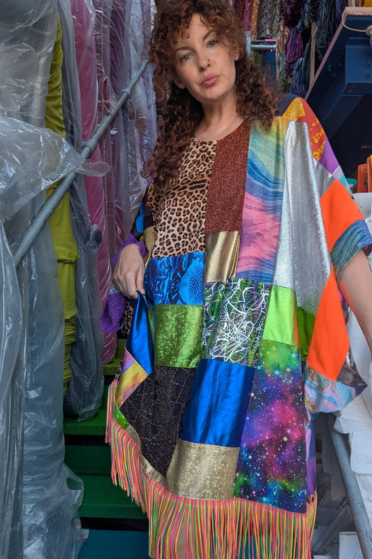Patchwork Zero Waste Cropped Kaftan
