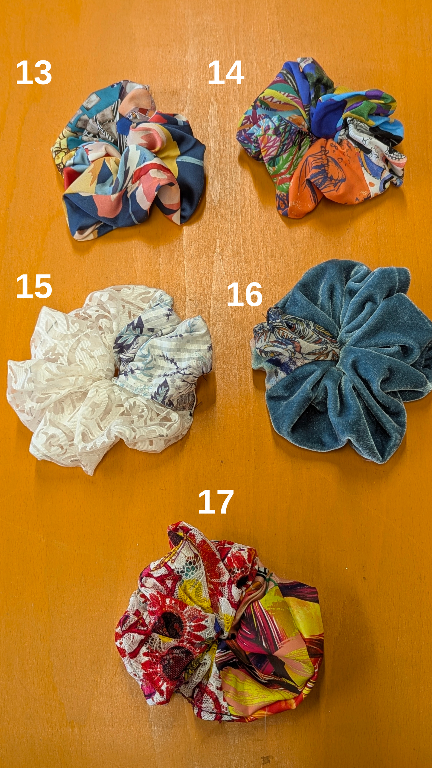 Patchwork Hair Scrunchie - 16 Colourways - Megan Crook