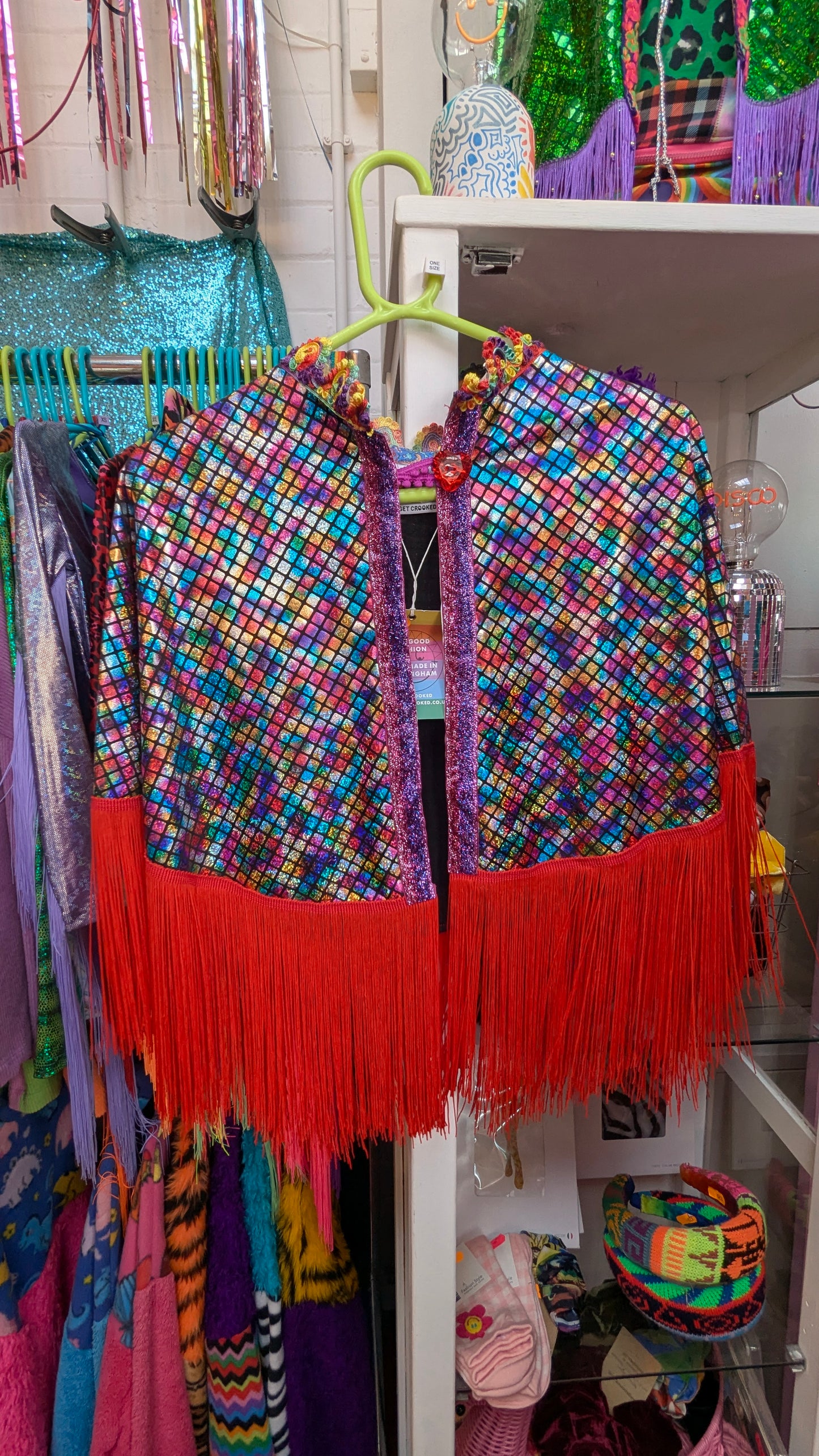 * Party Cape in Gold Rainbow Star + 1 Colour