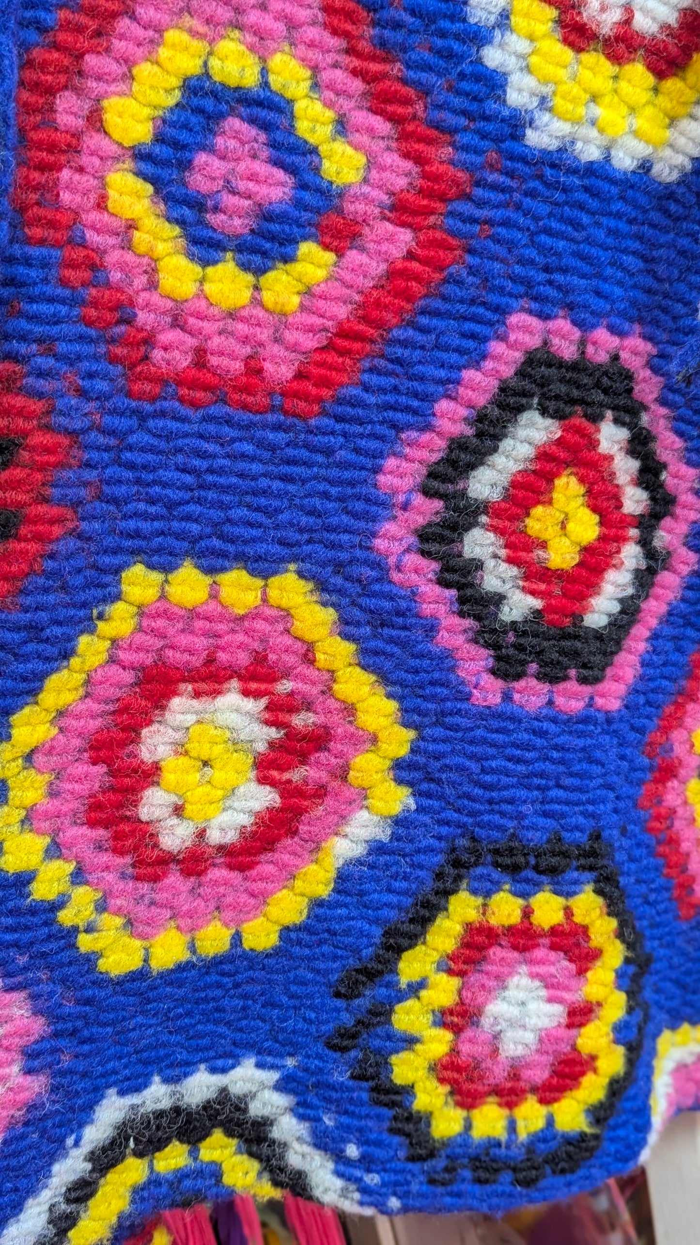 Crochet Trophy Jacket in Black Multi + 1 Colourway