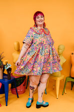 Load image into Gallery viewer, Mini Smock Dress in Rainbow Floral