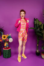 Load image into Gallery viewer, Organic Cotton Bike Shorts in Orange Crochet