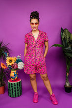 Load image into Gallery viewer, Towelling Romper in Pink Skates