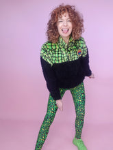 Load image into Gallery viewer, Leggings in Green Leopard Print