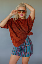 Load image into Gallery viewer, Stripe Skirt in Blue Rainbow