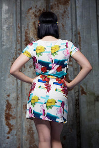 Swing Dress in Floral Digital Print Jersey - Dress - Megan Crook