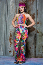 Load image into Gallery viewer, Jersey Flares in Watercolour Digital Print - Trouser - Megan Crook