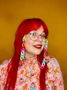Glasses Chain in Chunky Rainbow