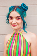 Load image into Gallery viewer, Choker Necklace in Neon Braid - Accessories - Megan Crook