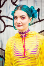 Load image into Gallery viewer, Choker Necklace in Purple Daisy - Accessories - Megan Crook