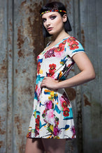 Load image into Gallery viewer, Swing Dress in Floral Digital Print Jersey - Dress - Megan Crook