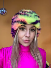 Load image into Gallery viewer, Faux Fur Headband in Carnival Tiger